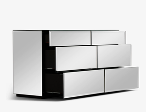 Credenza Mobile a 6 Cassetti con Specchio per Soggiorno Camera da Letto e Hotel Collezione 2022 - Product Image 4