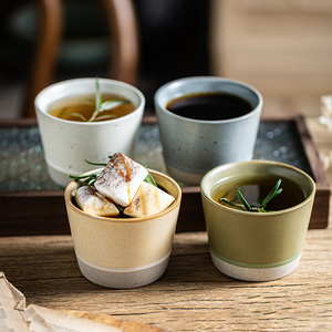 Tasse à eau en porcelaine en gros 160 ml, tasse à café expresso en grès pour restaurant et hôtel, tasse créative en céramique pour thé au lait - Product Image 4