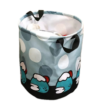 Panier à linge en coton imperméable pliable, panier de rangement pour la maison, la chambre d'enfant, les vêtements, les jouets, la salle de bain