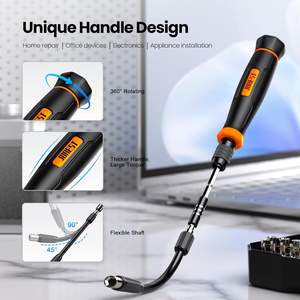 סט מברגים מדויק 152 חלקים עם פונקציה מגנטית, ביטים טורקס וטרי-ווינג, באריזת פלסטיק - לתיקון אלקטרוניקה - Product Image 2