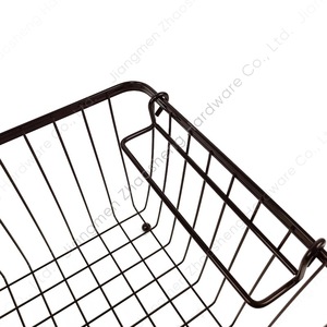Multi Tier Kitchen Storage Rack Black Rectangle <b>Standing</b> Type Foldable <b>Vegetable</b> Fruit Toy Organizer 3 Tier Detachable Basket - Product Image 4