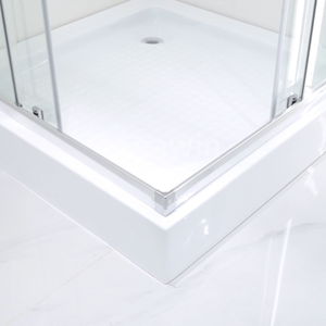 Mampara <span class=keywords><strong>de</strong></span> Ducha <span class=keywords><strong>Corredera</strong></span> Moderna para <span class=keywords><strong>Baño</strong></span> <span class=keywords><strong>de</strong></span> Hotel, Cuadrada, <span class=keywords><strong>de</strong></span> Aleación <span class=keywords><strong>de</strong></span> Aluminio Cepillado <span class=keywords><strong>con</strong></span> Marco, Vidrio Templado Impermeable <span class=keywords><strong>de</strong></span> 6 mm <span class=keywords><strong>de</strong></span> Grosor - Product Image 6
