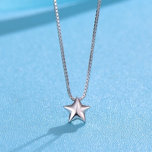 <span class=keywords><strong>Xin</strong></span> yide thiết kế ban đầu sterling bạc 925 ngôi sao tốt chuỗi Nhật Bản Hàn Quốc bạc trang sức Châu Âu Mỹ phong cách vòng cổ - Product Image 1