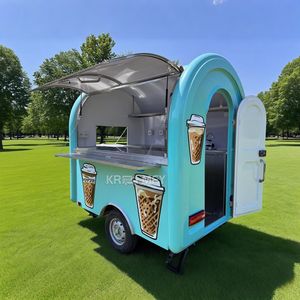 Chariot de rue commercial pour la vente de crème glacée, modèle rond 3m, pour restaurant extérieur, camion de restauration, remorque mobile pour boissons - Product Image 1