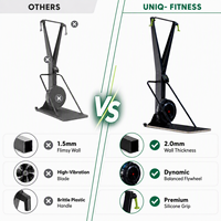 Machine à ski professionnelle UNIQ Pro avec écran LCD réglable et corde de traction de qualité industrielle pour l'entraînement d'endurance