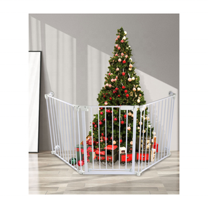 Patio de juegos 3 en 1, puerta de seguridad para niños, cierre automático, puerta para perros, valla para mascotas para casa, escaleras, puertas, chimenea, puerta para bebé, Extra ancha - Product Image 3