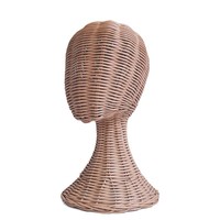 Nouveau présentoir créatif en rotin pour chapeaux avec support tête de mannequin pour lunettes et foulards, usage adulte, fabriqué en Chine