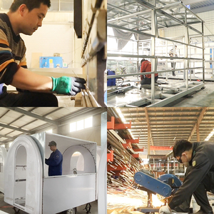 รถขายอาหารไฟฟ้าแบบย้อนยุคเคลื่อนที่ได้รถตู้อาหารจานด่วนพร้อมครัวเต็มรูปแบบ - Product Image 4