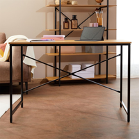 Fournisseur direct d'usine, table de bureau moderne en MDF avec cadre en métal de 120 cm, pour bureau à domicile, bureau d'ordinateur