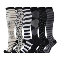 Chaussettes de compression OEM 20-30 mmHg 15-20 mmHg, hauteur genou, pour infirmières, travail, sport, course à pied, personnalisables