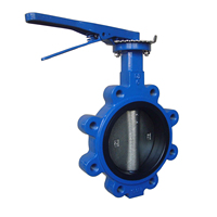 Vanne papillon à poignée ANSI 150LB DN50 2'' GGG40 en fonte ductile CF8M avec actionneur pneumatique ou électrique