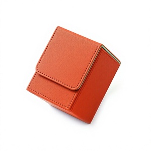 Boîte de rangement pour deck de cartes FX 100+ en cuir PU avec fermeture magnétique pour cartes de jeu TCG protégées - Product Image 1