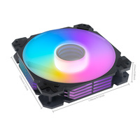 MANMU Ventilateur Rgb pour Pc Ventilateur de boîtier d'ordinateur pour Pc Gaming 120mm Ventilateur de refroidissement Rgb Argb Pc Cpu Cooler