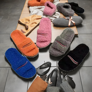 High Quality <b>Slippers</b> For Women Luxury Brand Ladies <b>Slippers</b> With Fluffy Womens Fashionable Designer Home <b>Slippers</b> - Product Image 2
