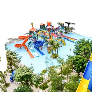 Dalang sortie d'usine petit terrain de jeu aquatique pour <span class=keywords><strong>Aquapark</strong></span>, équipement de parc aquatique en fibre de verre pour la piscine de la station - Product Image 1