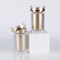 Vente en gros de flacons vides transparents pour produits de santé, flacons à capsules, flacons personnalisés en acrylique pour produits de santé, flacons avec pompe pulvérisatrice