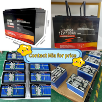 Baterai LiFePO4 12V 100Ah Siklus Dalam Solar BMS RV Marine