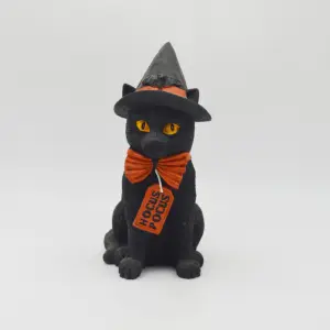 ליל כל הקדושים אש חתול שחור, מתאים להעדפותיה של כולם שרף פסל תלת מימדי