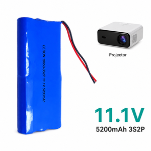 Batterie Li-ion personnalisée 11,1 V 5200 mAh 18650 3S2P avec connecteur VH 3,96 mm OEM pour projecteur, haut-parleur, vente en gros - Product Image 1