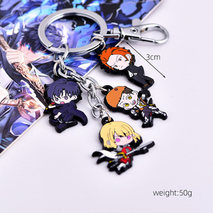 Phim hoạt hình nhân vật truyện tranh sung Jin Woo kim loại Keychain Anime Mặt dây chuyền vòng cổ - Product Image 1