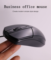 Souris personnalisée d'usine souris optique filaire USB 1000 Dpi souris universelle pour PC 3D personnalisé pratique ABS Windows 10 Pro clé