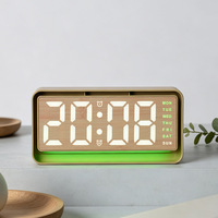 Réveil numérique intelligent de bureau avec horloge et date, veilleuse LED OEM/ODM