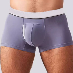 Bóxer de alta calidad para hombre, bolsa separada de ángulo plano, Modal, deporte, gimnasio, Fitness, ropa interior para hombre, Bóxer y Calzoncillos - Product Image 1