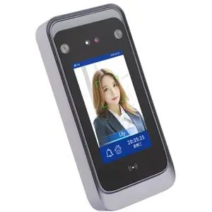 4.3 Inch Web Cloud RFID Touch Screen AI Dynamic Biometric Detection Face Recognition Door Access Control System on Door