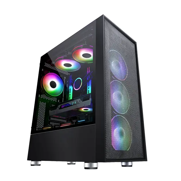 Sama 3706 Atx Gaming Pc Case Mid Toren Computer Gevallen Hoge Kwaliteit Oem Pc Kast