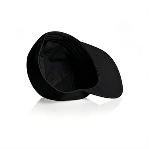Casquette de baseball noire à 5 panneaux unisexe en nylon recyclé, couleur unie, taille adulte, séchage rapide, idéale pour l'extérieur, cadeau - Product Image 5