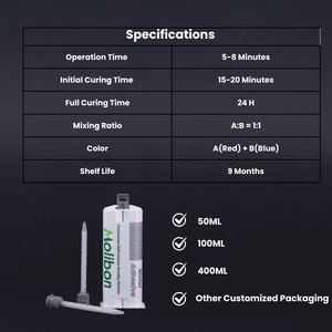 Adesivo Industriale 1:1 50ml per Incollaggio Metalli per Acciaio Inossidabile, Alluminio, Leghe di Rame e Metalli - Product Image 5