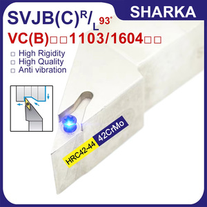 Portautensili per tornitura indicizzabile SHARKA SVJBR SVJBL SVJCR SVJCL 1212 1616 2020 <span class=keywords><strong>2525</strong></span> Portautensili per tornitura esterna VBMT VCMT - Product Image 1