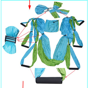 Hamac de yoga aérien LIANG XING AN075 en nylon <span class=keywords><strong>taffetas</strong></span> 210t, 250*135*30cm, intérieur, anti-gravité pour une gravité inversée - Product Image 3