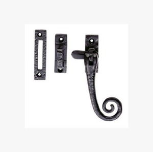 Loquet de fenêtre robuste en fer antique noir massif pour cuisine salon pour Heritage Cottage Farmhouse Door - Product Image 1