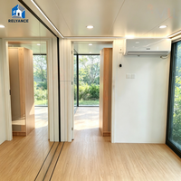 RELYANCE Cabine Apple de 20 pieds de large avec 2-3 chambres, capacité de 10 ensembles par 40HQ, économie de fret maritime, idéale pour hôtels, gîtes et villas