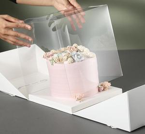 Caixas de Bolo Personalizadas para Aniversário, Decorativas, de Papelão Branco com Abertura Dupla, Laminação Fosca, Revestimento UV, Recicláveis e Seguras para Alimentos - Product Image 6