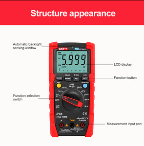U 191T Hoge Precisie Anti-Burn Digitale Display Elektrische Multimeter Draagbare Multifunctionele Automatische Testapparatuur - Product Image 5
