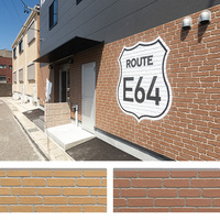 Panneau de façade en fibro-ciment poli de la série Brick, revêtement mural extérieur, bardage, matériau de construction pour hôpital