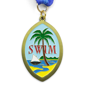 Medallas de Latón 3D Personalizadas con Grabado, Imitación Antigua, Chapadas en Oro Moderno, para Deportes, Taekwondo, Karate, con Cinta Metálica - Product Image 2