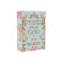 Impression personnalisée de cartes de dieu de promesse adulte pour femmes