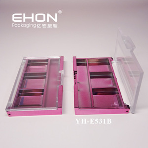 Hot Selling Multi Color <b>Eye</b> <b>Shadow</b> Case Custom Color Empty Eyeshadow Container Transparent Cap ABS Plastic Makeup - Product Image 1