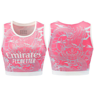 Chaleco Deportivo de Fútbol para Mujer, Personalizado, al por Mayor, para Clubes y Selecciones Nacionales, de Verano, de Alta Elasticidad, Secado Rápido, de Seda de Leche, para Yoga - Product Image 2