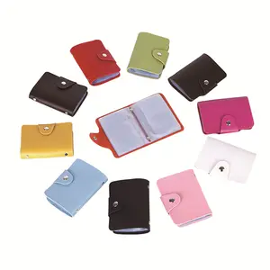 Custom Multi Card Organizer Wallet Case Holders Original Slim 24 Cardholder Slots PU Leather ATM Credit Card Holder