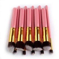 10 pièces de pinceaux de maquillage de luxe de haute qualité, pinceaux de maquillage personnalisés pour le visage, fond de teint, poudre, marque privée, ensemble de pinceaux de maquillage professionnels