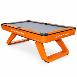 Table de billard Superpower rouge 9 pieds, modèle 2025, la plus vendue, avec plateau en ardoise original 8 pieds pour clubs et lieux de divertissement – Rouge Phantom/Bleu Phantom/Wolverine E - Product Image 1