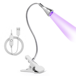 Lampe à LED UV à clipser, mini lampe de bureau USB portable, lumière de séchage pour vernis gel, outil de manucure pour salon et voyage - Product Image 1
