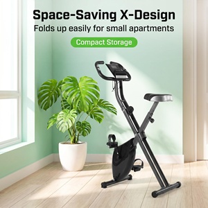 Vélo d'exercice pliable à résistance magnétique avec cadre en acier pour entraînement cardio à domicile, logo personnalisé - Product Image 4