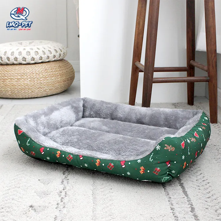 Natale Pet Letto Per Cani Gatti Fluffy Morbida E Confortevole Base Del Gatto di Peluche Pet Sacco A Pelo Cuscino del Divano Letto