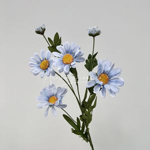 Fleurs artificielles Daisy à 6 têtes en soie, haute simulation, pour mariage, décoration intérieure, fleurs pour vase - Product Image 3