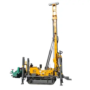 New Model Crawler Base Water Well Drilling Rig Machine Driven by Diesel Engine With 300m Drilling Depth